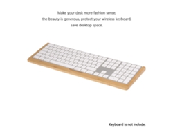 Samdi Sd-006wa-3 Soporte De Teclado De Bambú, Bandeja Y Portapilas Para Apple Imac