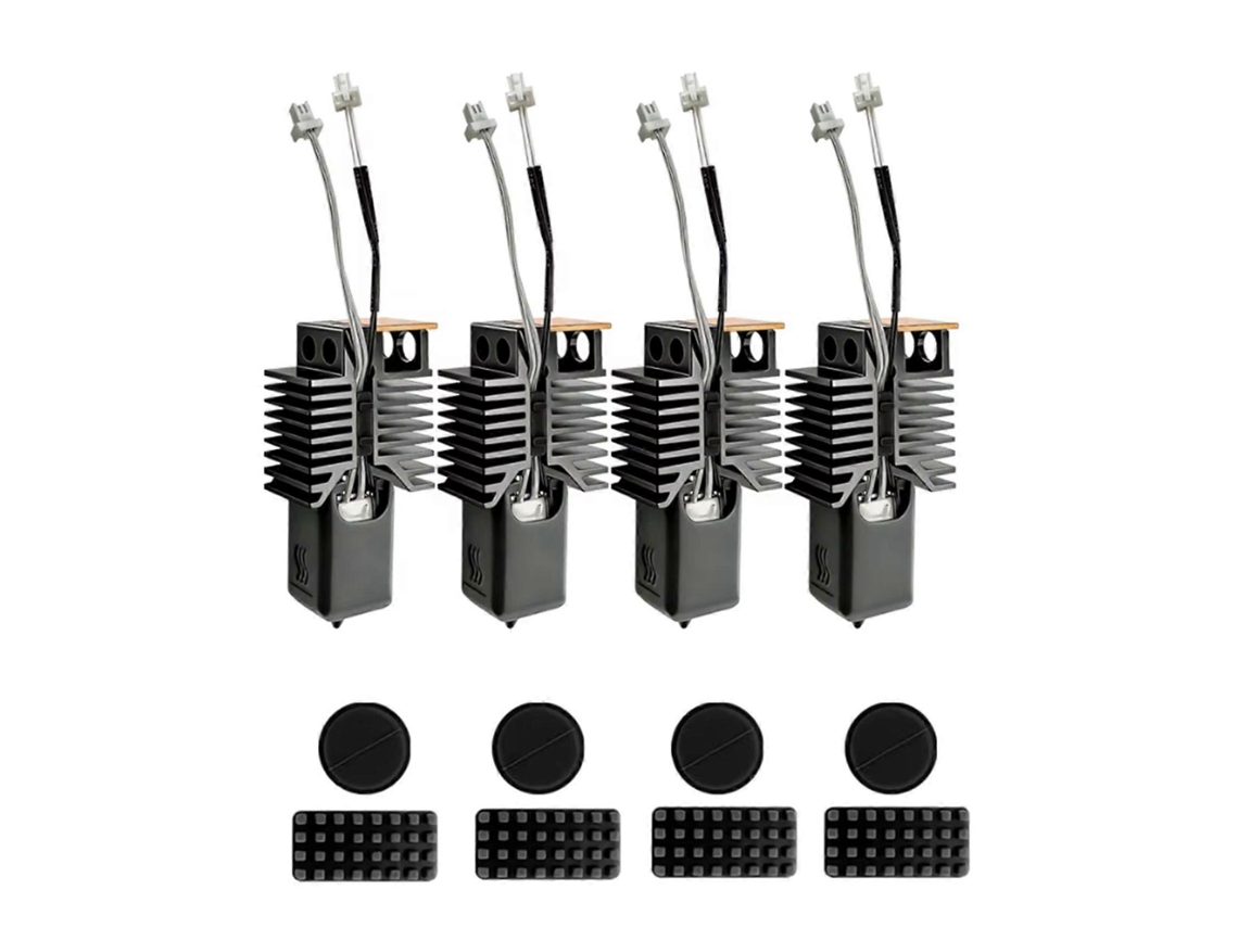 For Snapmaker U1 Hotend 0.8mm Ceramic Block Kit Integrated Hardened Steel Nozzle For Snapmaker U1 3d Printer