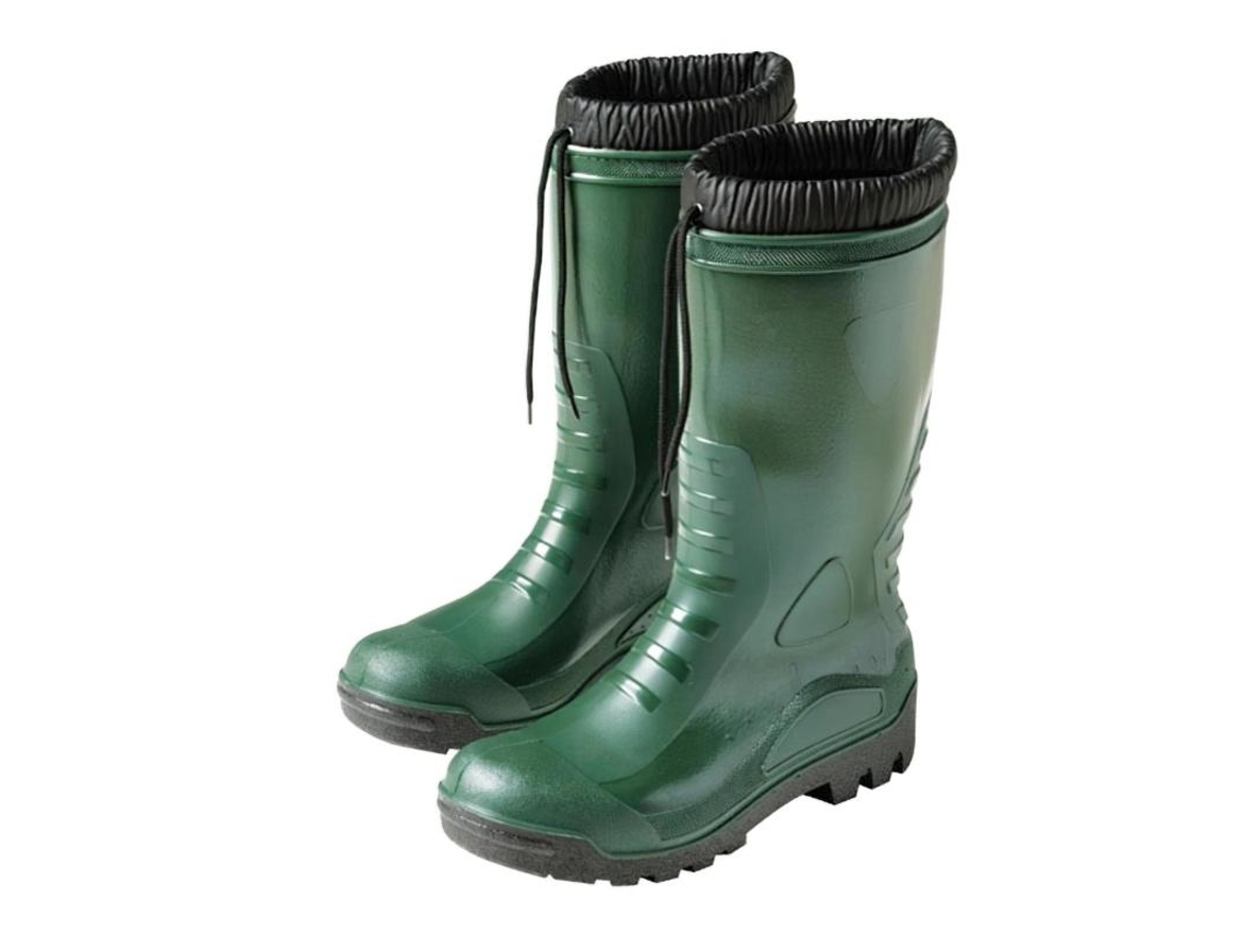 Botas goma altas verdes invierno 80 n 45 (par)
