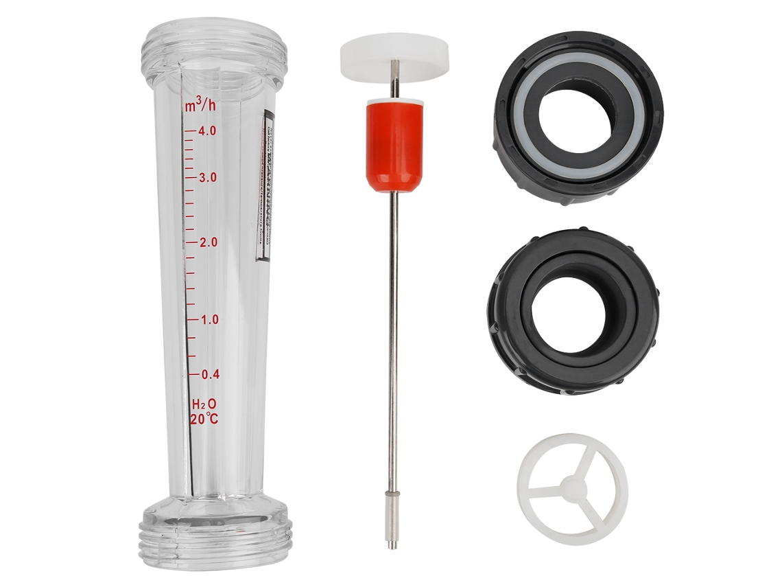Medidor De Flujo De Líquido Tubular Lzs-32(d) De Plástico, Herramienta De Medición De Agua De 0,4 A 4 M³/h