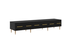 Mueble de TV con cajón, roble negro, 150x36x30 cm, MAISON EXCLUSIVE