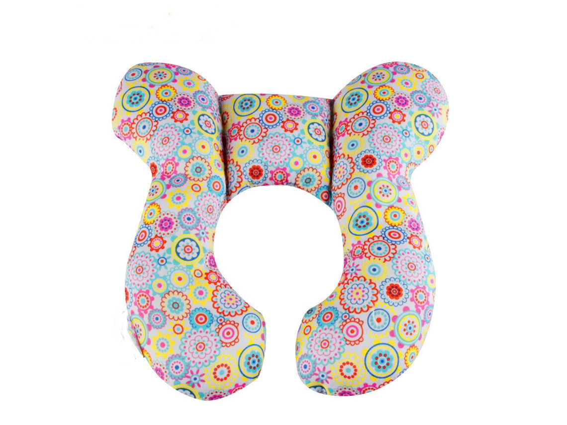 Cojín de soporte cervical suave para bebés para asientos de coche (colores vibrantes) Spqment