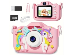Cámara digital Gertiz Kids Unicorn HD 32 GB rosa