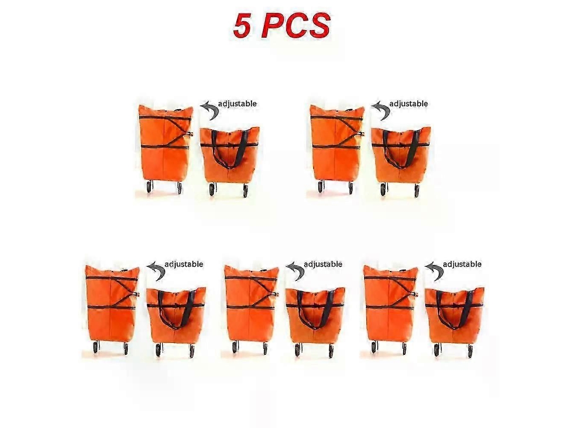 Bolsa de compras plegable, carrito con ruedas, organizador de verduras, portátil. GOKOCO