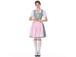 2026-5336-traje De Oktoberfest Para Mujer Dirndl Alemán Vestido Bavaro Para Carnaval Fiesta S Verde