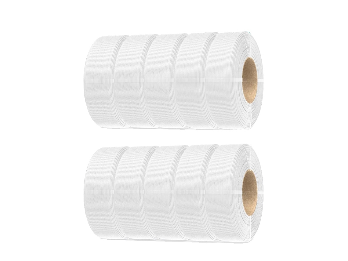 Filamento para impresora 3D, 1,75 mm de diámetro, sin burbujas, PETG blanco OEM