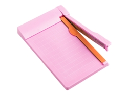 Cortador De Papel Portátil Multiusos Con Escala Clara Y Precisión Alta, Trimmer A4 Para Scrapbooking, Manualidades Y Fotos Rosado