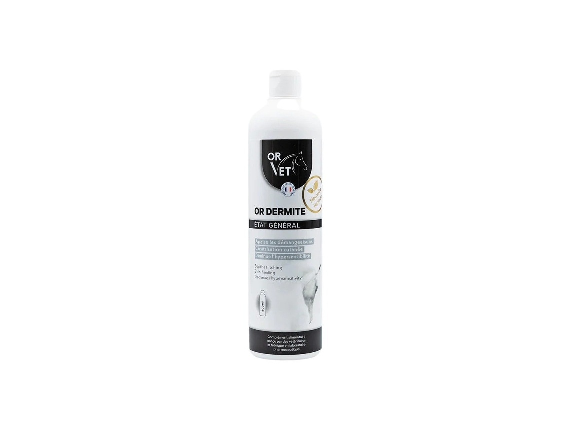 Complemento alimenticio dermite estivale pour cheval OR Dermite 500 ml