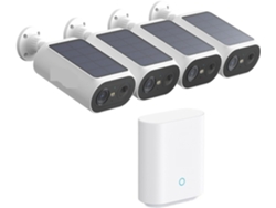 Sistema De Cámara Solaire 3mp, Kit 4 Cámaras Sin Fil, Batería 5000 Mah, Wi-fi, Detección Ia