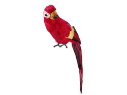 Pájaro de plumas artificiales para decoración de jardín, fiestas y hogar | Sin marca