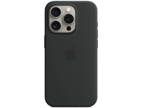 Funda APPLE iPhone 15 Pro Silicone com MagSafe (Negro)