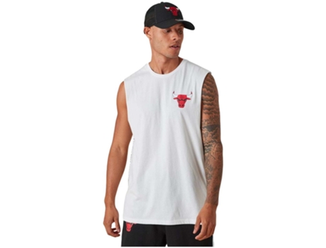 Camiseta de Hombre NEW ERA Tirantes Nba Left Chst Blanco (S)