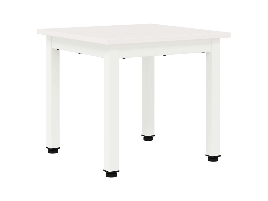 Mesa de centro blanca 40 x 40 x 36 cm MAISON EXCLUSIVE