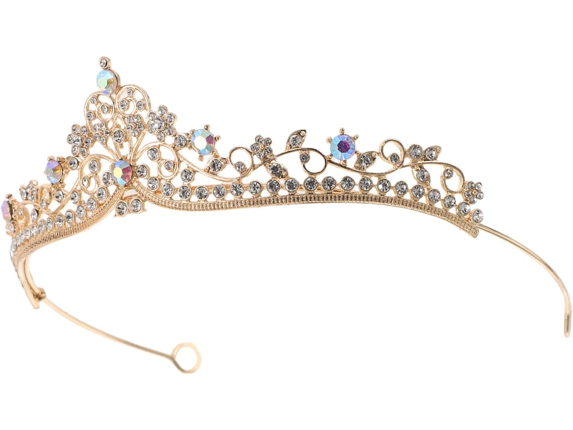 Cuelloronne D’anniversaire Dorée En Strass Étincelants Bandeau Accesorio De Coiffure Para Femmes Et...