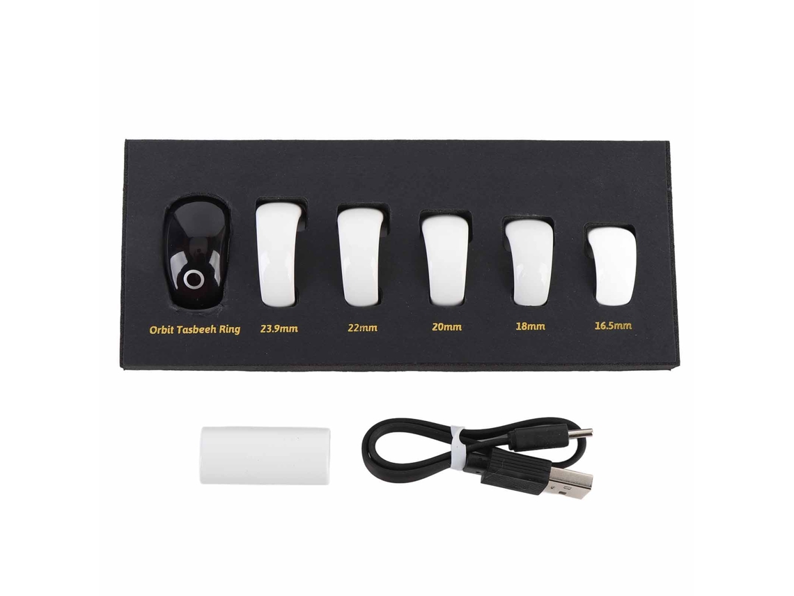 Contador Electrónico De Dedos Con Pantalla Digital Ip68, 5 Anillos Diferentes, Táctil, Portátil, Blanco.