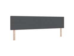 Cabecero Gris Oscuro MAISON EXCLUSIVE en Piel Sintética 200 cm
