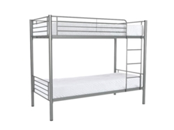 Litera Doble 90Cm Metal As110 Gris 2 Colchones 90X190Cm SALDOSYSTOCKS