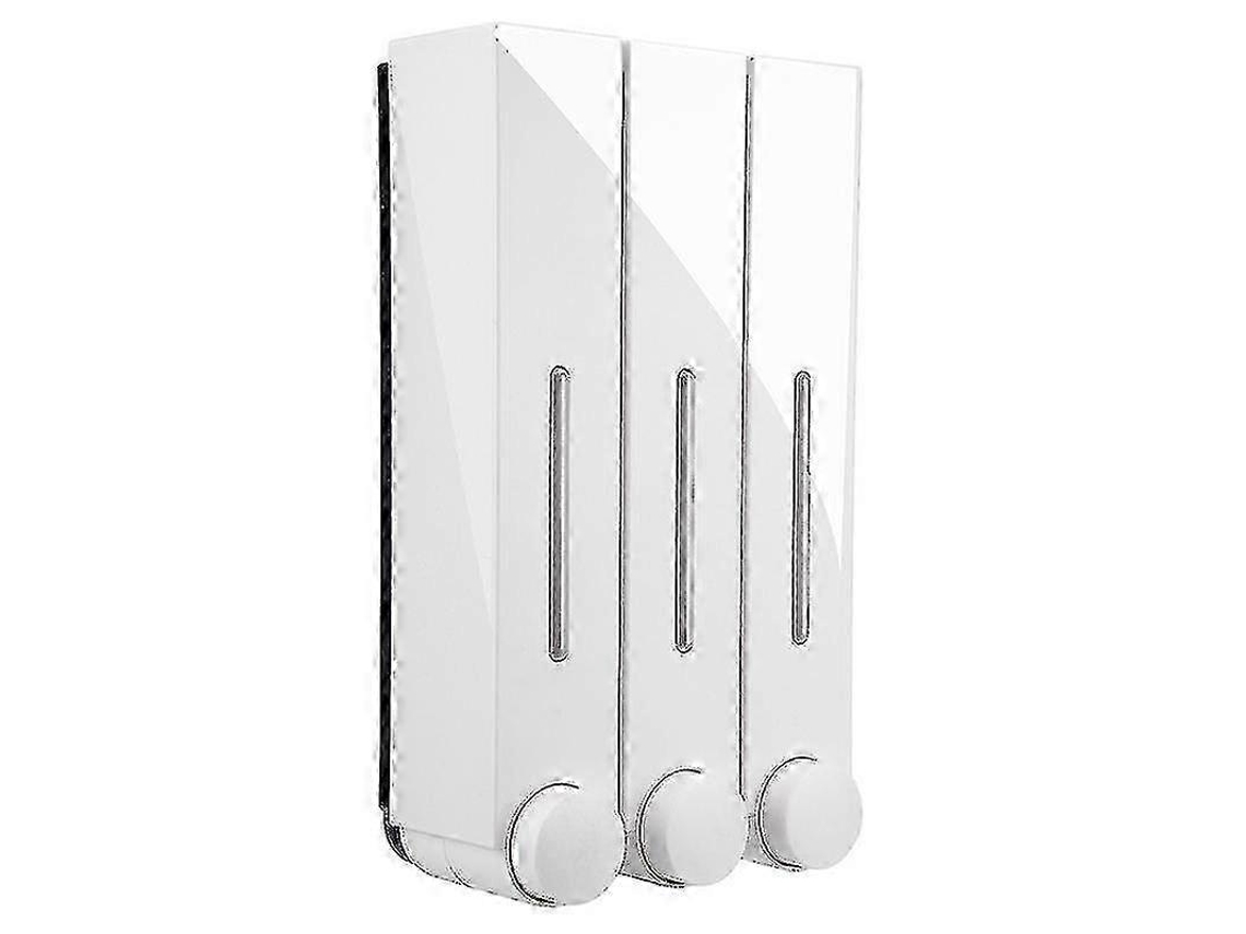 Dispensador de jabón de pared Rosewell de 3 compartimentos para ducha y baño