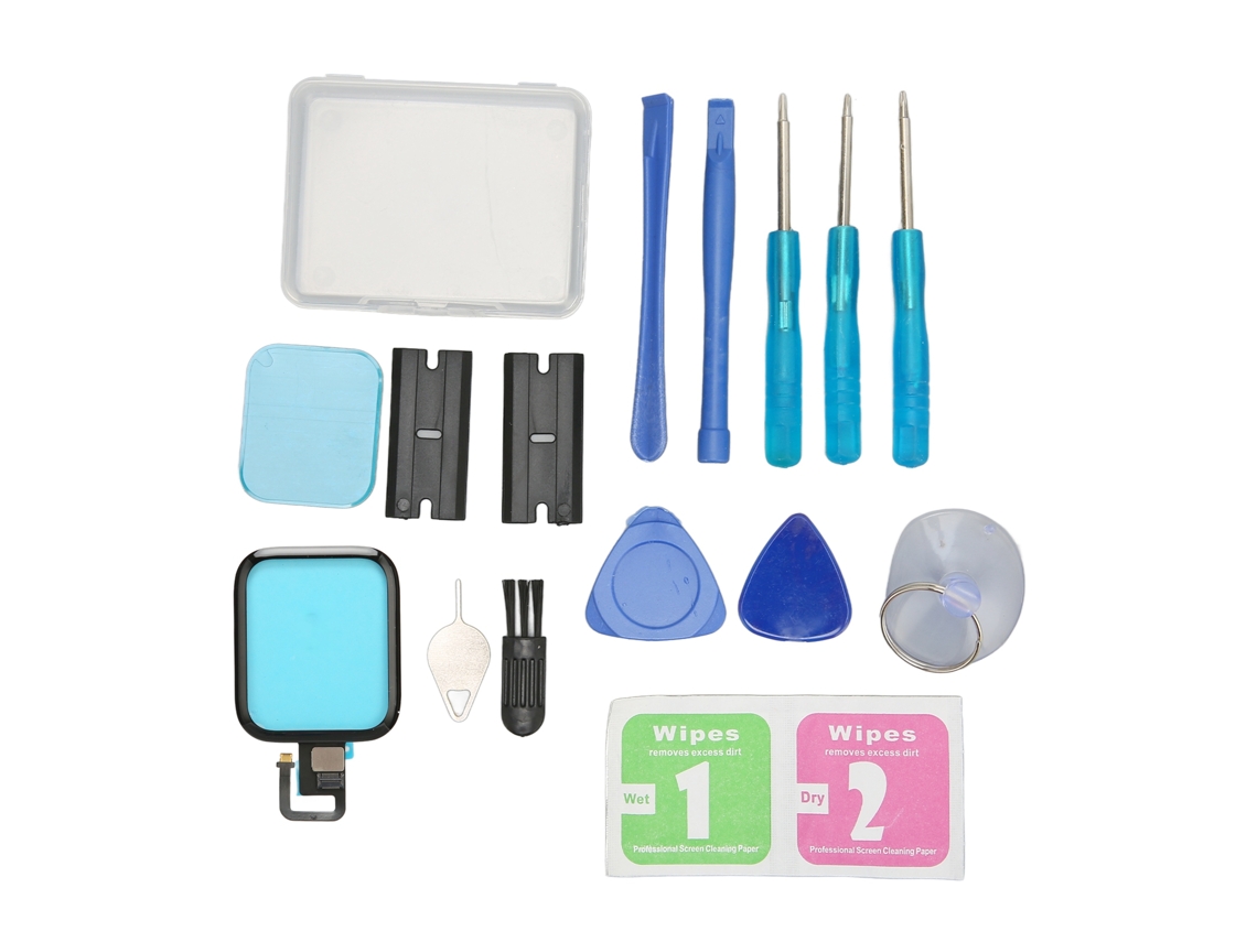 Kit De Reparo Vidro Tela Touchscreen Para Apple Watch Series 6 44mm Com Ferramentas