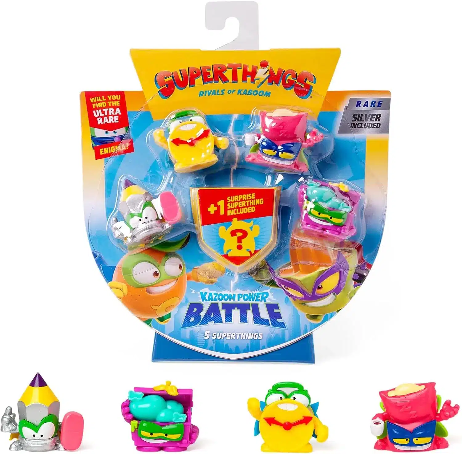 Superthings Kazoom Power Pack De 5 Figuras Lápiz Plateado 36457 Magicbox Magic Boxmás De 3 Años