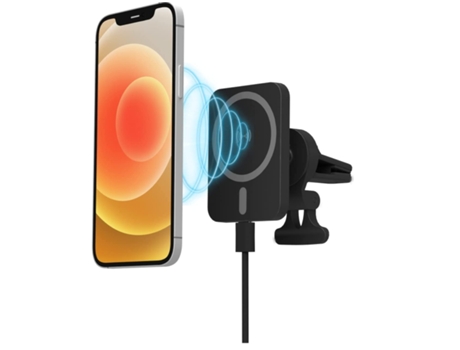 Cargador Montagem Carro Ventilação Magsafe para iPhone 12 YIZHOOD Negro