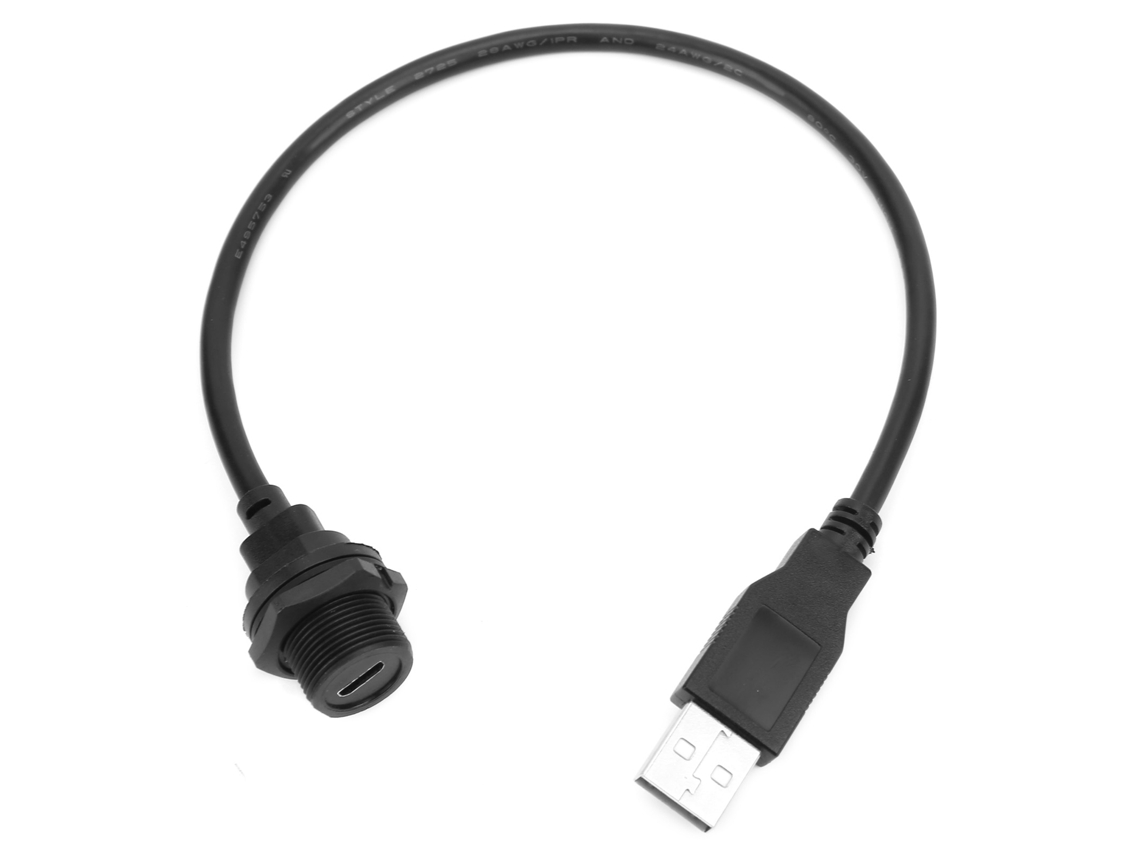 Yncm2026-conector Usb Impermeable Ip67 Micro Usb Hembra/macho 2.0 Con Cable Socket 0.3m E10mctff/u2am