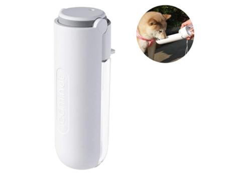 Botella de agua portátil para perros, botellas de agua para perros para caminar, botella plegable para perros para viajes/senderismo, color blanco ...