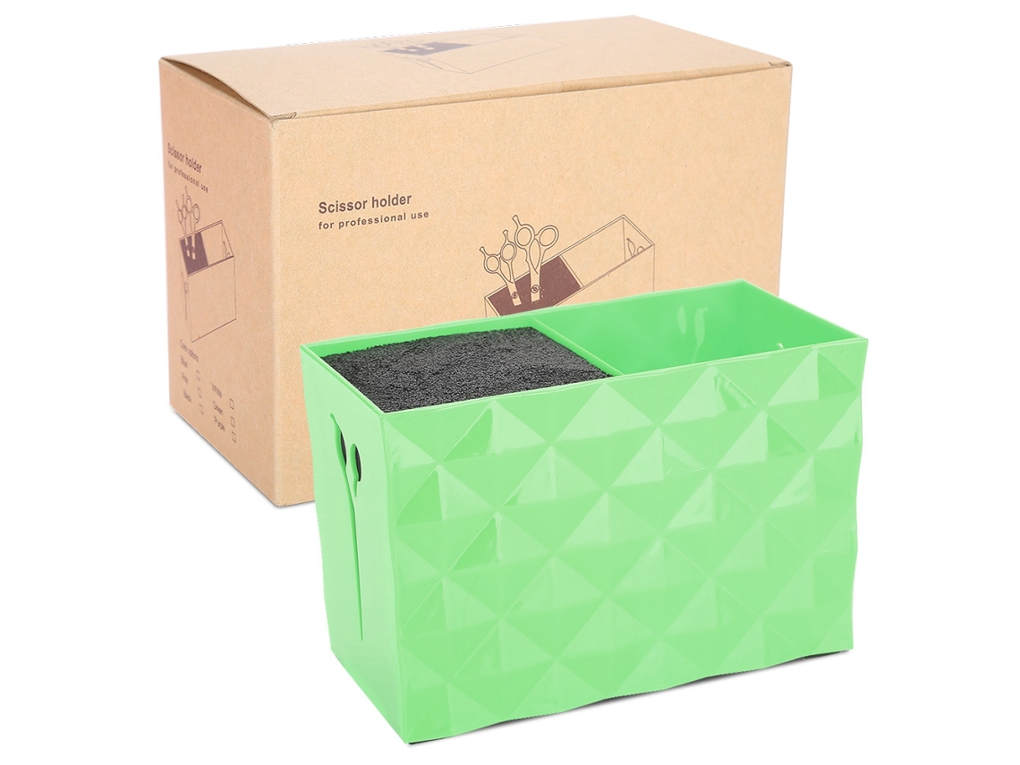 Caja De Almacenamiento Para Accesorios De Peluquería Herramientas Tijeras Peines Clip Organizador De Vestidor (verde)
