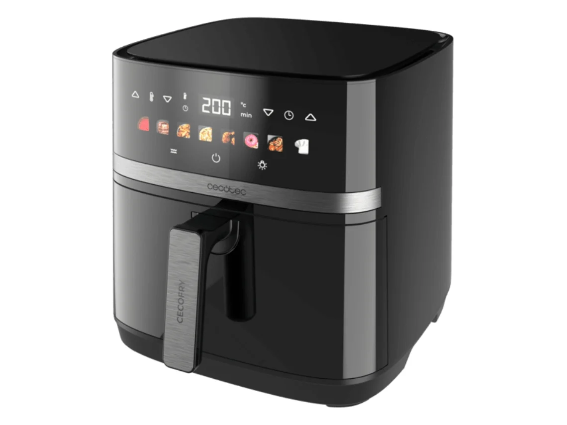 Cecotec Freidora De Aire Sin Aceite De 8l Con Doble Resistencia, Plancha, Grill, Air Fryer Cecofry&amp;grill Duoheat 8000. 2200w