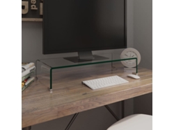 Suporte/Mueble de TV/Monitores en Cristal Transparente 70X30X13 Cm