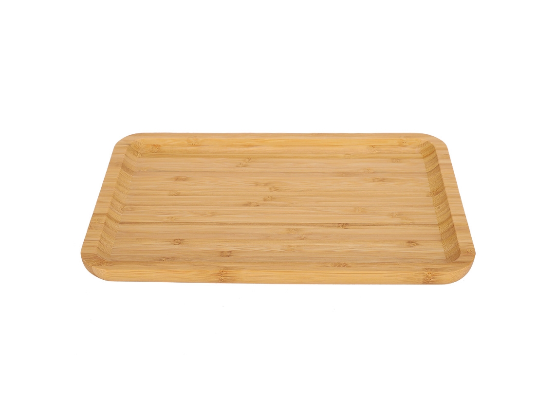 Bandeja Rectangular De Bambú Para Servir Alimentos, Frutas, Pasteles, Platos Y Para Almacenamiento En La Cocina.