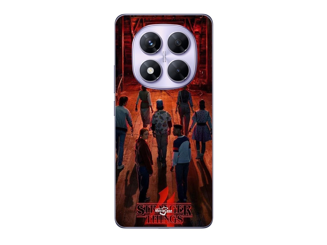 Funda Note Stranger Things Série para Xiaomi Redmi Note 14 Pro 5G MANIACASE Negro