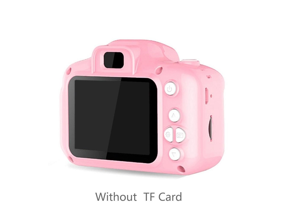 Cámara Para Niños,800W Regalo Para Niños Digital De Dibujos Animados-Rosa + 32G CHRUI