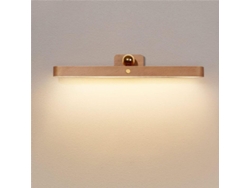 Lámpara De Pared De Madera Con Led Regulable E Interruptor De Encendido/apagado.