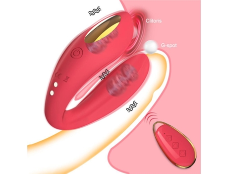 Vibrador de control remoto inalámbrico, estimulador de clítoris para mujeres (púrpura) YIZHOOD