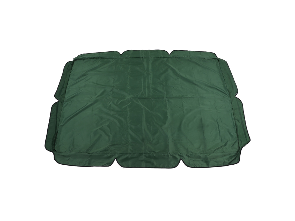 Toldo impermeable y resistente a los rayos UV para columpios de exterior, sillas de balcón y jardín, color verde oscuro.