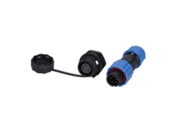 Conector de cable de 5 pines compacto, seguro y duradero para máquinas programadas (250 V, 5 A)