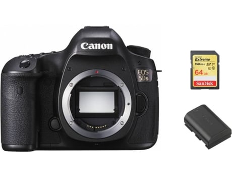 Cámara Reflex CANON EOS 5DS + Tarjeta SD de 64 GB + Batería LP-E6N (Full Frame)