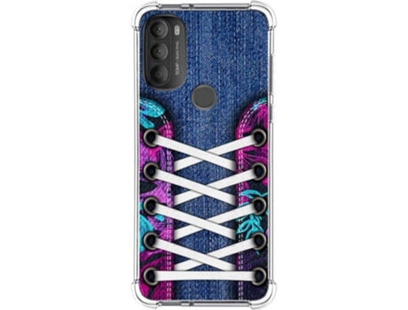 Carcasa Motorola Moto G71 5G TUMUNDOSMARTPHONE Dibujos Antigolpes Zapatillas 06 Multicolor
