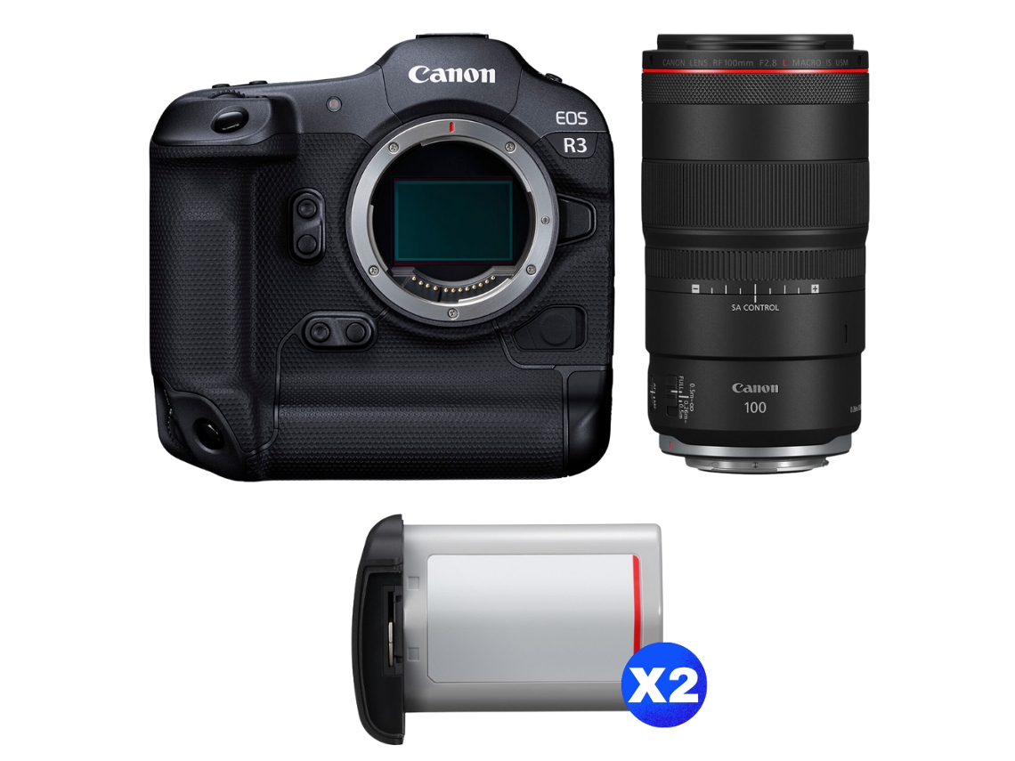 Canon Eos R3 + Rf 100mm F/2.8 L Macro Is Usm + 2 Canon Lp-e19 + Ebook “20 Consejos Para Fotos Que Impactan”