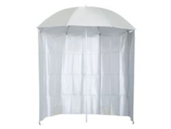 VPMKP - Sombrilla recta Outsunny, 4,6x2,7x2,4 m, manivela, acero, poliéster