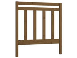 Cabecero de cama MAISON EXCLUSIVE en pino macizo color miel, 106x4x100 cm