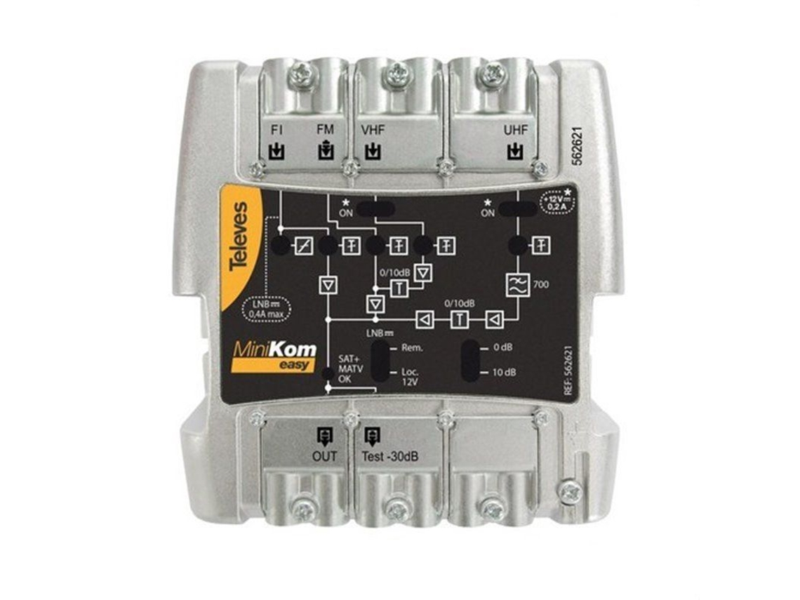 Amplificador Minikom 4e/1s Easyf Fm-v-u-fi