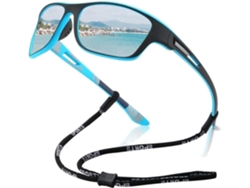 Gafas de sol deportivas polarizadas Csyy con protección UV400 para ciclismo, pesca, golf, running, conducción, esquí y senderismo (azul)