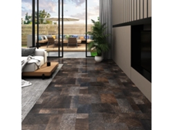 Lama De Suelo Autoadhesiva Pvc Estructura Madera Marrón 5,11 M²