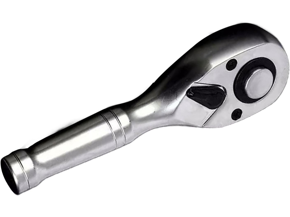Llave de carraca con mecanismo de 72 dientes, ajuste rápido, herramienta profesional para metal.