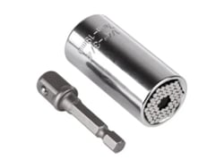 Llave Inglesa Universal Multifuncional Con Cabeza Hexagonal De 7-19 Mm, De Acero Cromo-vanadio Y Chapada En Cromo.