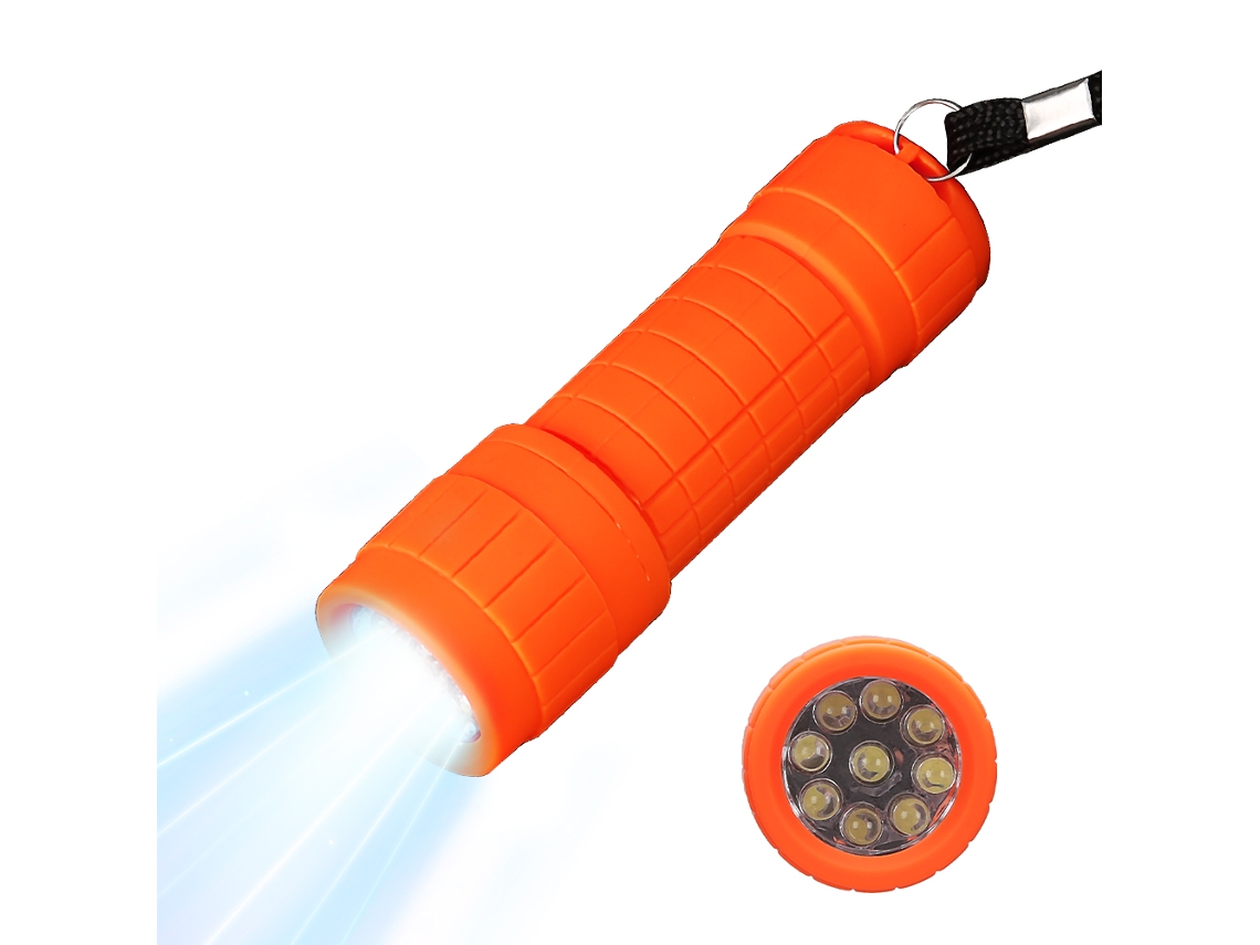 Linterna multifuncional ABS, mini, luz potente, portátil, funciona con pilas AAA, ideal para camping y emergencias. Aeuzwr