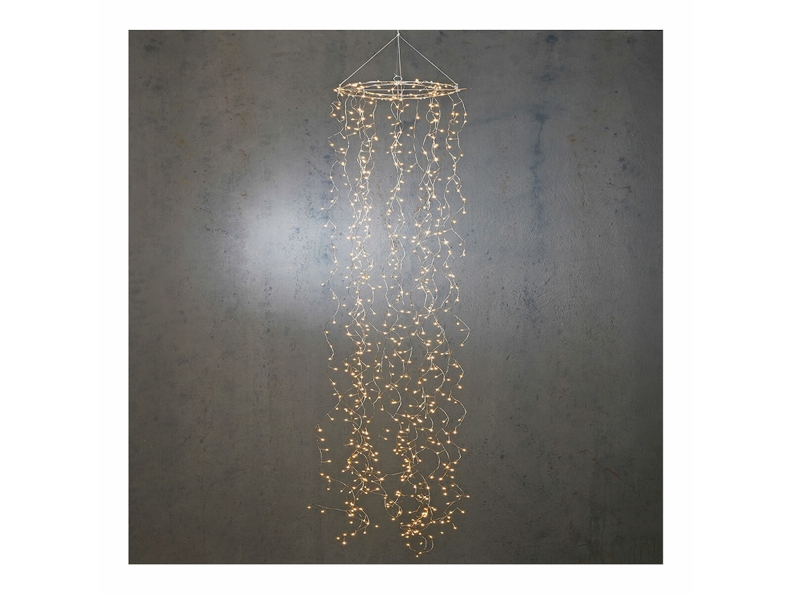 Grinalda de Luzes Led LUCA Candelabro Luz Branca 200 X 30 cm