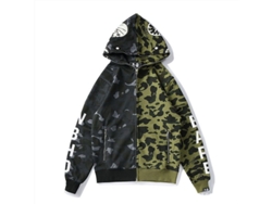 2026-chaqueta Con Cremallera Holgada De Camuflaje Para Hombre Y Niño Sudadera Con Capucha